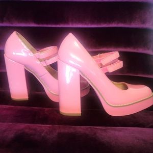 Steve Madden Twice Pink Platform Mary Jane